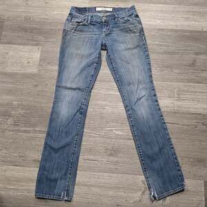 Abercrombie & Fitch New York Perfect Stretch Dark Washed Denim Blue Jeans